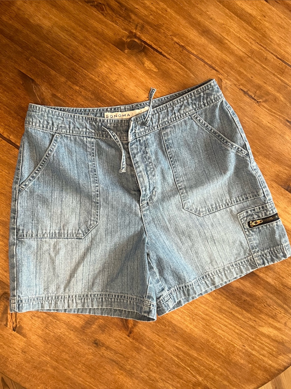 Sonoma Light Blue Denim Waistband Shorts
